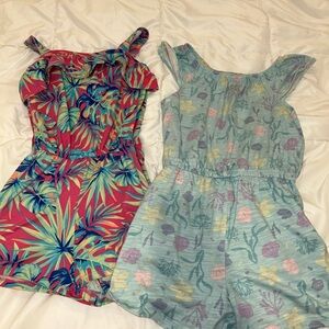 Wonder Nation Tropical and Ocean Kids Romper Set